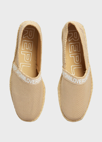 бежевые эспадрильи Replay надпись (315647513)