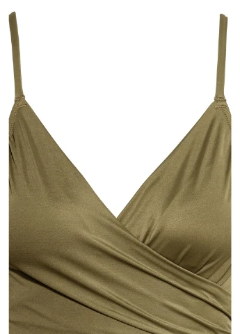 Оливковий (хакі) літній купальник H&M