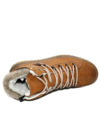 Осенние ботинки Rieker со шнуровкой из искусственной кожи