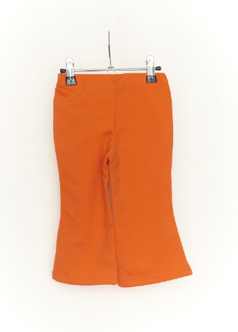 Оранжевые кэжуал демисезонные клеш брюки United Colors of Benetton