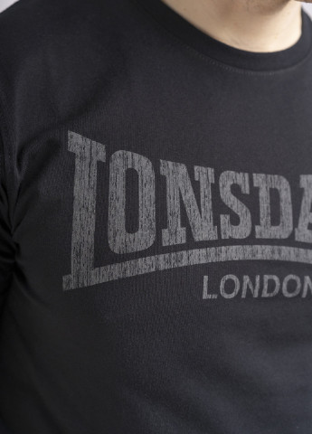 Чорна футболка Lonsdale LOGO KAI