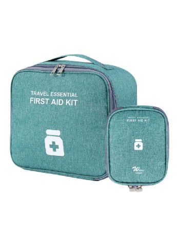Комплект аптечок сумки органайзери для медикаментів для подорожей для дому 2 шт (473518-Prob) Зелений Unbranded (255029697)