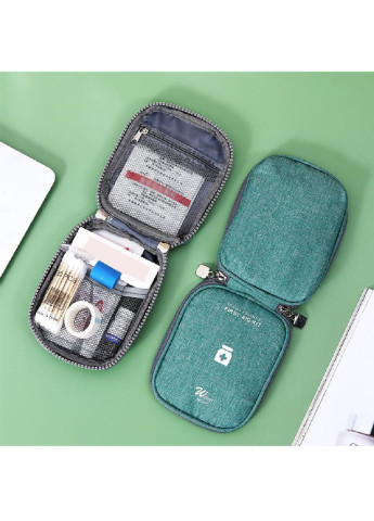 Комплект аптечок сумки органайзери для медикаментів для подорожей для дому 2 шт (473518-Prob) Зелений Unbranded (255029697)