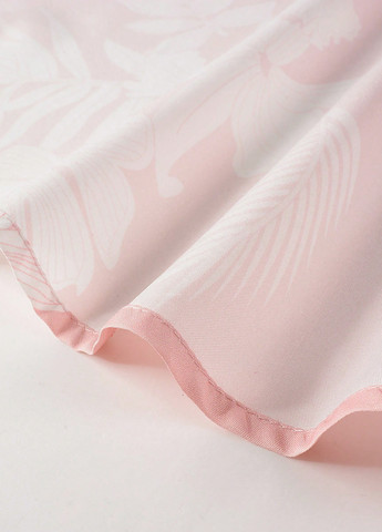 Розовая кэжуал рубашка с цветами SHEIN