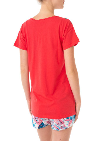 Красная летняя футболка Emoi