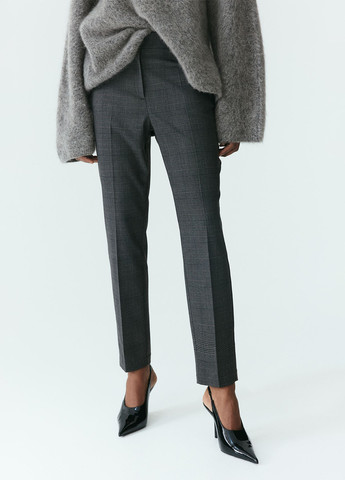 Серые кэжуал, классические демисезонные классические брюки H&M