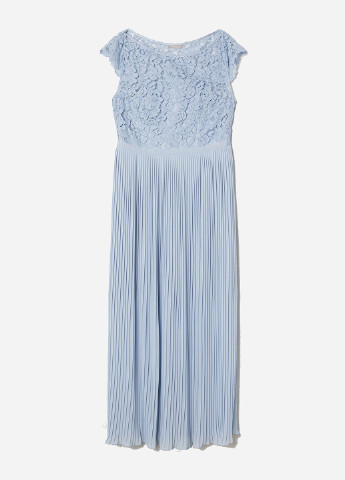Блакитна святковий сукня H&M однотонна