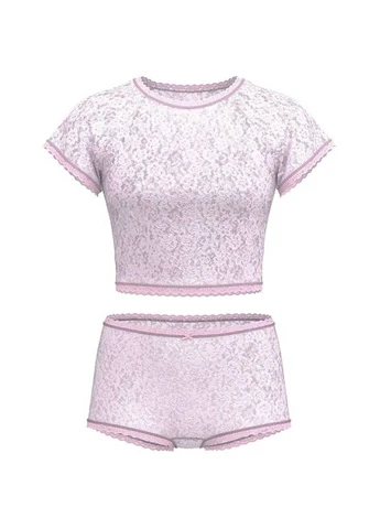 Бузковий демісезонний комплект (топ, шорти) Victoria's Secret