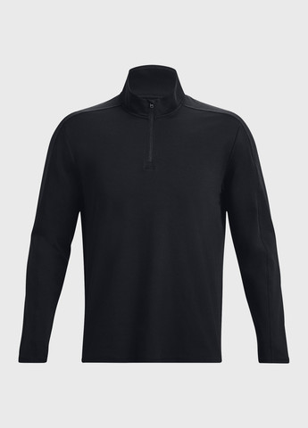 Черный демисезонный спортивный лонгслив Under Armour однотонный