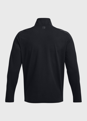 Черный демисезонный спортивный лонгслив Under Armour однотонный