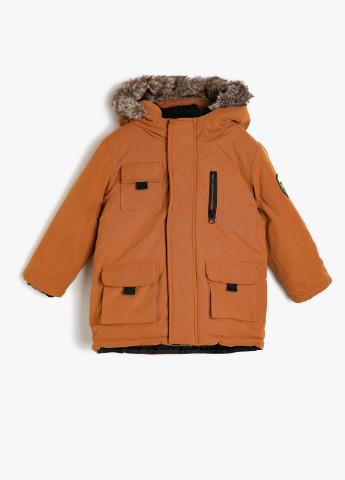 Светло-коричневая зимняя куртка KOTON