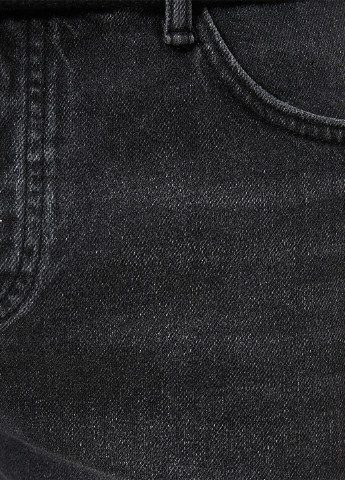 Шорти KOTON однотонні графітові джинсові бавовна