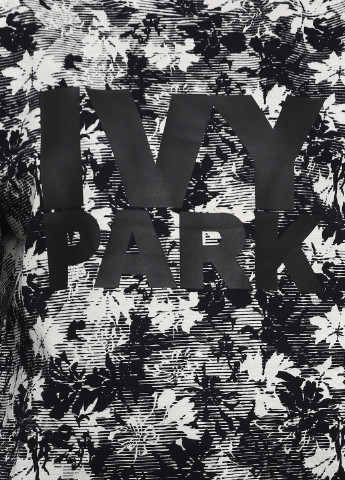 Свитшот Ivy Park - Прямой крой абстрактный черно-белый кэжуал - (152086610)