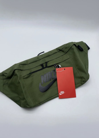 Бананка большая Tech Hip Pack поясная сумка найк военная хаки олива зеленая Nike (253384191)