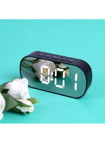 Електронний цифровий дзеркальний настільний годинник з білим LED підсвічуванням будильник температура дата (472944-Prob) Francesco Marconi (252564705)