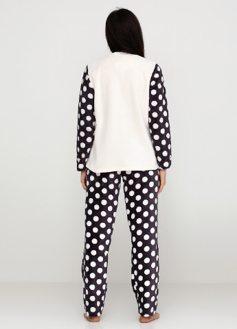 Белая всесезон пижама (кофта, брюки) Caroline