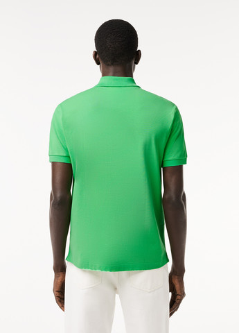 Зеленая футболка-поло для мужчин Lacoste с логотипом