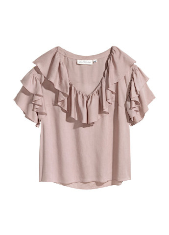 Светло-фиолетовая летняя блуза H&M