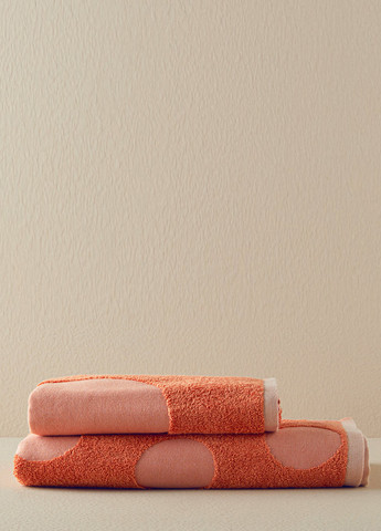 English Home полотенце, 50х80 см колор блок оранжевый производство - Турция