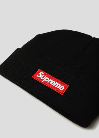 Черная шапка бини с логотипом Supreme Spain (251905350)
