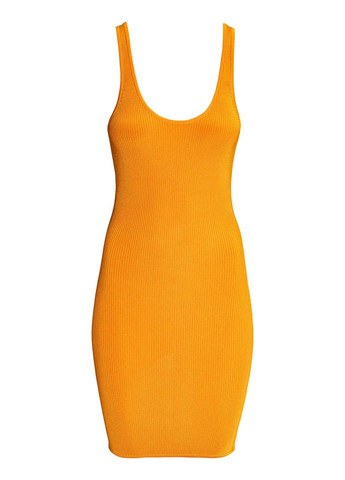 Жовтий кежуал сукня сукня-майка H&M однотонна
