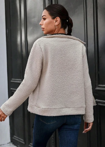Бежевая демисезонная куртка SHEIN