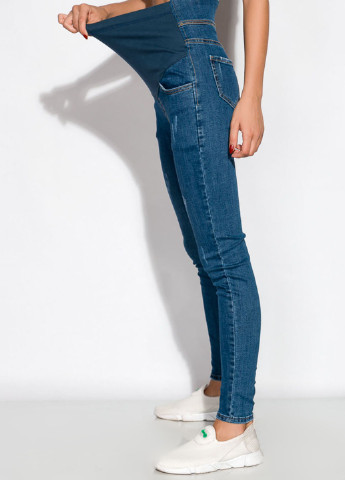 Синие демисезонные скинни джинсы для беременных Time of Style