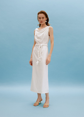 Білий кежуал сукня Anna Yakovenko однотонна