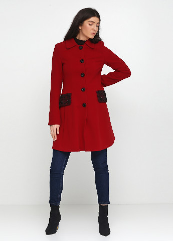Красное демисезонное Пальто Stefanie L