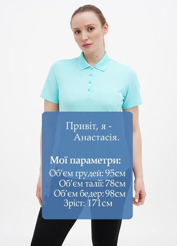 Мятная женская футболка-поло Greg Norman однотонная