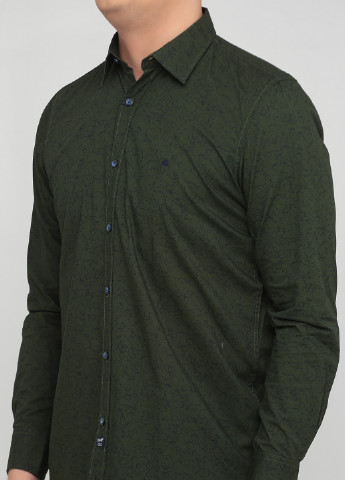Темно-зеленая кэжуал рубашка с рисунком Lerros