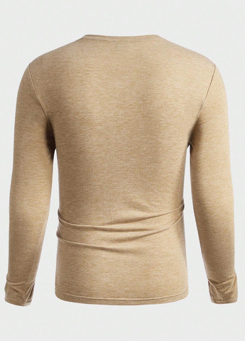 Лонгслів (3 шт.) SHEIN меланж комбінований кежуали поліестер