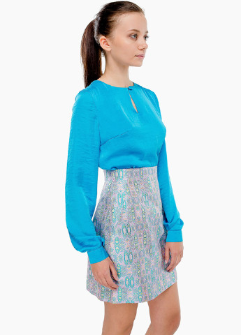 Голубая демисезонная блуза Nai Lu-na by Anastasiia Ivanova
