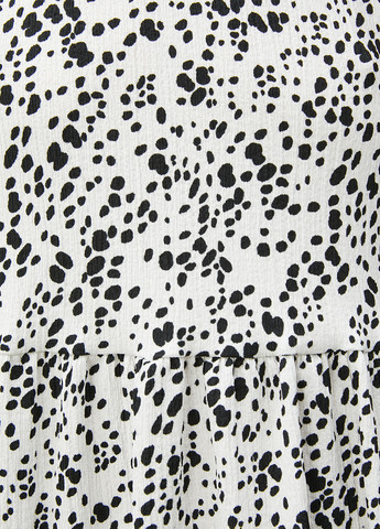Черно-белое кэжуал платье KOTON с животным (анималистичным) принтом