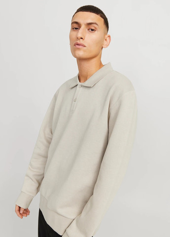 Серый демисезонный свитер Jack & Jones