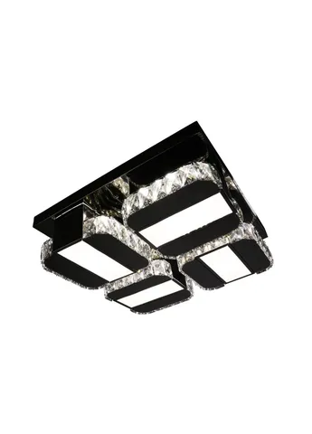 Люстра потолочная хрустальная LED с пультом C2060/500 Хром 15х48х48 см. Sunnysky (253629899)