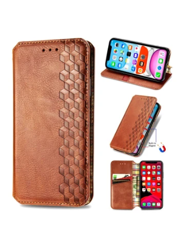 Шкіряний чохол книжка Cubic (PU) для Oppo A73 Коричневий (is_00000040670_2) Getman (250500376)