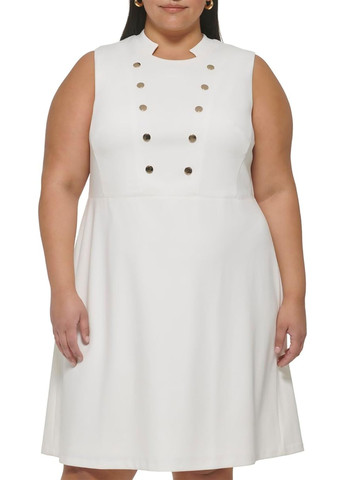 Молочна коктейльна сукня а-силует Tommy Hilfiger однотонна