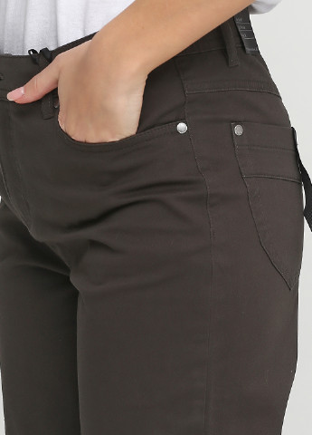 Темно-зеленые кэжуал демисезонные прямые брюки Jensen