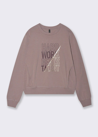 Кофейный свитшот Piazza Italia надпись без декора (363048317)