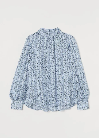 Голубая блуза H&M