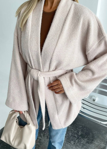 Бежевый демисезонный кардиган No Brand