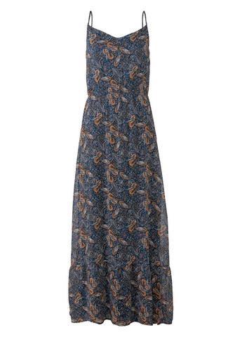 Комбинированное кэжуал платье а-силуэт Esmara с абстрактным узором