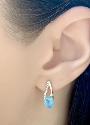 Серьги Silver Flame (152533184)