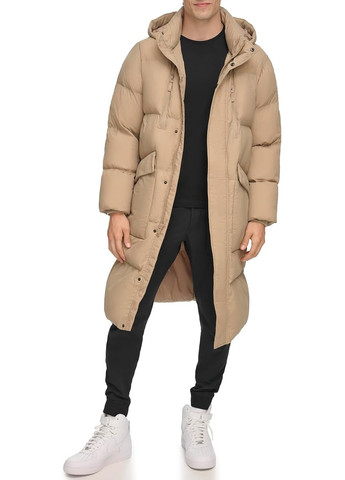 Бежевая демисезонная куртка DKNY