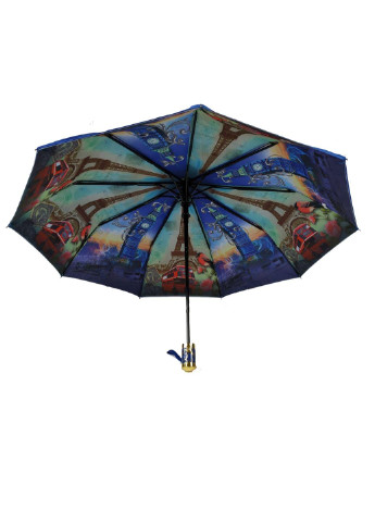 Синя парасолька напівавтомат жіноча 99 см Bellissimo (195705387)