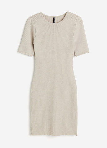 Світло-бежева кежуал сукня силуетна H&M однотонна