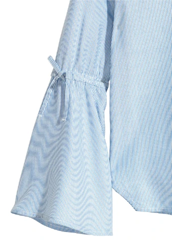 Блуза демісезон,білий-блакитний в смужку, H&M (254698425)