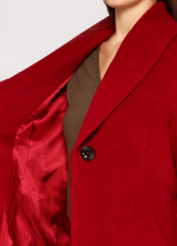 Темно-червоне демісезонне Пальто Maresima