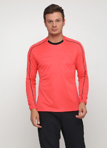 Розовый демисезонный спортивный лонгслив adidas однотонный